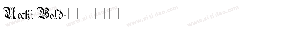 Uechi Bold字体转换
